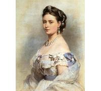 PMEFGJDPE Célèbre Affiche Artistique Images Peintures la princesse princesse royale comme princesse de Prusse par Xaver Winterhalter Art Mural Moderne Pour la Décoration Murale 60x90cm