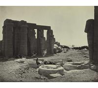 PMEFGJDPE Célèbre Affiche Artistique Images Peintures le Ramesseum Thèbes par le célèbre peintre Art Mural Moderne Pour la Décoration Murale 60x90cm