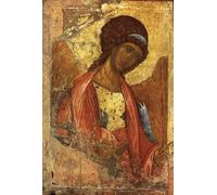 PMEFGJDPE Célèbre Affiche Artistique Images Peintures l'icône russe de l'archange par Andrei Rublev Art Mural Moderne Pour la Décoration Murale 60x90cm