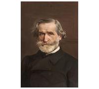 PMEFGJDPE Célèbre Affiche Artistique Images Peintures Portrait de Giuseppe Verdi par Art Mural Moderne Pour la Décoration Murale 60x90cm