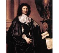 PMEFGJDPE Célèbre Affiche Artistique Images Peintures Portrait de Jean-Baptiste Colbert Claude Lefebvre Art Mural Moderne Pour la Décoration Murale 60x90cm