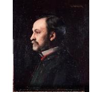 PMEFGJDPE Célèbre Affiche Artistique Images Peintures Portrait de Louis Pasteur chimiste et biologiste français par Jean Jacques Henner Art Mural Moderne Pour la Décoration Murale 60x90cm