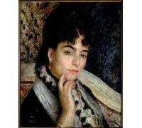 PMEFGJDPE Célèbre Affiche Artistique Images Peintures Portrait de Madame Alphonse Daudet par Pierre Auguste Renoir Art Mural Moderne Pour la Décoration Murale 60x90cm