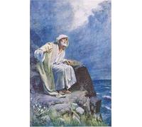 PMEFGJDPE Célèbre Affiche Artistique Images Peintures St sur l' de Patmos par Harold Copping Art Mural Moderne Pour la Décoration Murale 60x90cm