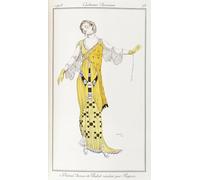 PMEFGJDPE Célèbre Affiche Artistique Images Peintures Vêtements parisiens Dione Dessin par Leon Bakst Art Mural Moderne Pour la Décoration Murale 60x90cm