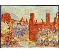 PMEFGJDPE Célèbre Affiche Artistique Images Peintures Villake n ruthiinvirones day hama par Pierre Bonnard Art Mural Moderne Pour la Décoration Murale 60x90cm