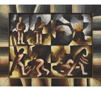 PMEFGJDPE Célèbre Imprimer l'affiche Murale Tableaux Caïn et Abel Cycle de l'Ancien Testament par Arthur Segal Animaux Art Posters Pour la Décoration de Bureau 60x90cm