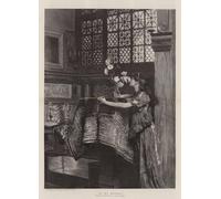 PMEFGJDPE Célèbre Imprimer l'affiche Murale Tableaux dans Mon atelier de Lawrence Alma Tadema Animaux Art Posters Pour la Décoration de Bureau 60x90cm