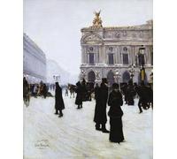 PMEFGJDPE Célèbre Imprimer l'affiche Murale Tableaux Devant l'Opéra Paris de Jean Béraud Animaux Art Posters Pour la Décoration de Bureau 60x90cm