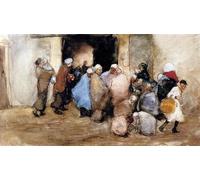 PMEFGJDPE Célèbre Imprimer l'affiche Murale Tableaux Distribution de Soupn de George Hendrik Breitner Animaux Art Posters Pour la Décoration de Bureau 60x90cm