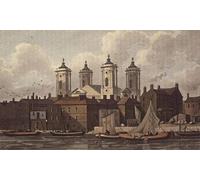 PMEFGJDPE Célèbre Imprimer l'affiche Murale Tableaux Église Saint-Jean Smith Square par Hosmer Shepherd Animaux Art Posters Pour la Décoration de Bureau 60x90cm