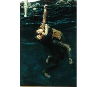 PMEFGJDPE Célèbre Imprimer l'affiche Murale Tableaux Il a perdu son emprise et est tombé en m'emmenant avec lui par Howard Pyle Animaux Art Posters Pour la Décoration de Bureau 60x90cm