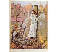 PMEFGJDPE Célèbre Imprimer l'affiche Murale Tableaux Jeanne d'Arc au bûcher de Frédéric Théodore Lix Animaux Art Posters Pour la Décoration de Bureau 60x90cm