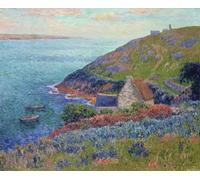 PMEFGJDPE Célèbre Imprimer l'affiche Murale Tableaux le Golfe de Gascogne Bretagne par Henry Moret Animaux Art Posters Pour la Décoration de Bureau 60x90cm