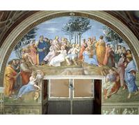 PMEFGJDPE Célèbre Imprimer l'affiche Murale Tableaux Le Parnasse de Raffaello Sanzio Raphaël Animaux Art Posters Pour la Décoration de Bureau 60x90cm