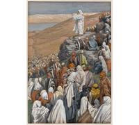 PMEFGJDPE Célèbre Imprimer l'affiche Murale Tableaux le Sermon sur la montagne de Jacques Animaux Art Posters Pour la Décoration de Bureau 60x90cm