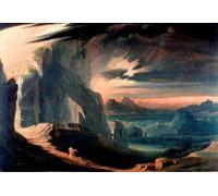 PMEFGJDPE Célèbre Imprimer l'affiche Murale Tableaux l'expulsion de et Ève du paradis par Jean Animaux Art Posters Pour la Décoration de Bureau 60x90cm
