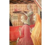 PMEFGJDPE Célèbre Imprimer l'affiche Murale Tableaux Naissance de la Vierge Détail d'une servante et de deux servantes par Paolo Uccello Animaux Art Posters Pour la Décoration de Bureau 60x90cm