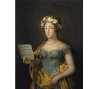 PMEFGJDPE Célèbre Imprimer l'affiche Murale Tableaux Portrait de Manuela Téllez Girón Y Pimentel par Francisco De Goya Animaux Art Posters Pour la Décoration de Bureau 60x90cm