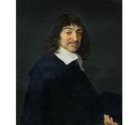 PMEFGJDPE Célèbre Imprimer l'affiche Murale Tableaux Portrait de René Descartes par Frans Hals Animaux Art Posters Pour la Décoration de Bureau 60x90cm