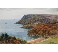 PMEFGJDPE Célèbre Imprimer l'affiche Murale Tableaux Salcombe Bolt Head et North Sands par Alfred Robert Quinton Animaux Art Posters Pour la Décoration de Bureau 60x90cm