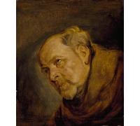 PMEFGJDPE Célèbre Imprimer l'affiche Murale Tableaux Tête de moine d'Anthony Van Dyck Animaux Art Posters Pour la Décoration de Bureau 60x90cm