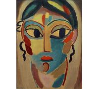PMEFGJDPE Célèbre Imprimer l'affiche Murale Tableaux Tête mystique Tête de fille par Alexej Von Jawlensky Animaux Art Posters Pour la Décoration de Bureau 60x90cm