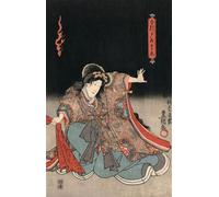 PMEFGJDPE Célèbre Imprimer l'affiche Murale Tableaux Ukiyo-e Print d'un acteur dans un rôle féminin par Utagawa Kunisada Animaux Art Posters Pour la Décoration de Bureau 60x90cm