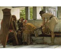 PMEFGJDPE Célèbre Imprimer l'affiche Murale Tableaux un atelier romain par Lawrence Alma Tadema Animaux Art Posters Pour la Décoration de Bureau 60x90cm