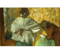 PMEFGJDPE De Célèbres Tableaux Art Mural Toile Affiche de Peinture Chez la couturière l'essayage d'Edgar Degas Tableau d'art Abstrait Pour la Décoration du Salon 60x90cm