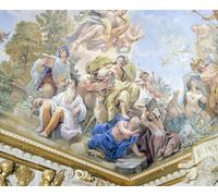 PMEFGJDPE De Célèbres Tableaux Art Mural Toile Affiche de Peinture Détail de la prudence du cycle de fresques dans la galerie des glaces par un artiste célèbre Pour la Décoration du Salon 60x90cm