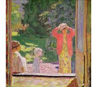 PMEFGJDPE De Célèbres Tableaux Art Mural Toile Affiche de Peinture Devant la fenêtre de Pierre Bonnard Tableau d'art Abstrait Pour la Décoration du Salon 60x90cm