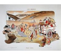 PMEFGJDPE De Célèbres Tableaux Art Mural Toile Affiche de Peinture Faire le gâteau La promenade comme passe-temps pendant une panne d'Ernest Montaut Pour la Décoration du Salon 60x90cm