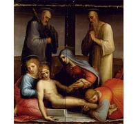 PMEFGJDPE De Célèbres Tableaux Art Mural Toile Affiche de Peinture la Déposition Fra Paolino Tableau d'art Abstrait Pour la Décoration du Salon 60x90cm