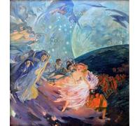 PMEFGJDPE De Célèbres Tableaux Art Mural Toile Affiche de Peinture La vérité guidant les sciences comme elle répand la lumière par Paul Albert Besnard Pour la Décoration du Salon 60x90cm