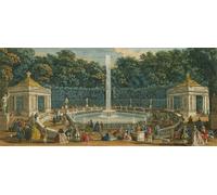 PMEFGJDPE De Célèbres Tableaux Art Mural Toile Affiche de Peinture les Coupoles du Jardin de Versailles de Jacques Rigaud Tableau d'art Abstrait Pour la Décoration du Salon 60x90cm