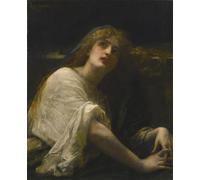 PMEFGJDPE De Célèbres Tableaux Art Mural Toile Affiche de Peinture Marie-Madeleine au tombeau d'Alexandre Cabanel Tableau d'art Abstrait Pour la Décoration du Salon 60x90cm