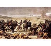PMEFGJDPE De Célèbres Tableaux Art Mural Toile Affiche de Peinture Napoléon sur le champ de bataille d'Eylau Février par Charles Meynier Tableau d'art Abstrait Pour la Décoration du Salon 60x90cm