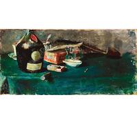 PMEFGJDPE De Célèbres Tableaux Art Mural Toile Affiche de Peinture Nature morte à la bouteille de Dom Christian Krohg Tableau d'art Abstrait Pour la Décoration du Salon 60x90cm