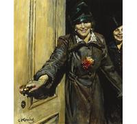PMEFGJDPE De Célèbres Tableaux Art Mural Toile Affiche de Peinture Nous voilà de Christian Krohg Tableau d'art Abstrait Pour la Décoration du Salon 60x90cm