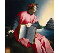 PMEFGJDPE De Célèbres Tableaux Art Mural Toile Affiche de Peinture Portrait allégorique de Dante Alighieri par Agnolo Bronzino Tableau d'art Abstrait Pour la Décoration du Salon 60x90cm
