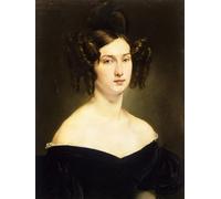 PMEFGJDPE De Célèbres Tableaux Art Mural Toile Affiche de Peinture Portrait de la comtesse Luigia Scotti D'adda par Francesco Hayez Tableau d'art Abstrait Pour la Décoration du Salon 60x90cm