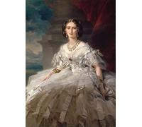 PMEFGJDPE De Célèbres Tableaux Art Mural Toile Affiche de Peinture Princesse Tatiana Youssoupov Portrait de la princesse Tatiana Yusupova par Xaver Winterhalter Pour la Décoration du Salon 60x90cm