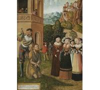 PMEFGJDPE De Célèbres Tableaux Art Mural Toile Affiche de Peinture Saint dans un paysage de Lucas Cranach l'Ancien Tableau d'art Abstrait Pour la Décoration du Salon 60x90cm