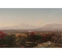 PMEFGJDPE De Célèbres Tableaux Art Mural Toile Affiche de Peinture un jour d'octobre dans les Montagnes Blanches de Frederick Kensett Tableau d'art Abstrait Pour la Décoration du Salon 60x90cm