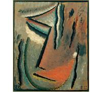 PMEFGJDPE De Célèbres Tableaux Mural sur Toile Posters Décoration Abstrakter Kopf Stummer Schmerz d'Alexej Von Jawlensky Portrait Tableaux Pour la Décoration de la Chambre à Coucher 60x90cm