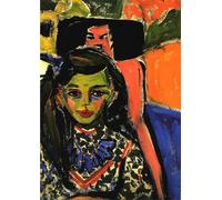 PMEFGJDPE De Célèbres Tableaux Mural sur Toile Posters Décoration avec des bonbons par Ernst Ludwig Kirchner Portrait Tableaux Pour la Décoration de la Chambre à Coucher 60x90cm