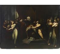 PMEFGJDPE De Célèbres Tableaux Mural sur Toile Posters Décoration Bannissant Cordelia par Henry Fuseli Portrait Tableaux Pour la Décoration de la Chambre à Coucher 60x90cm