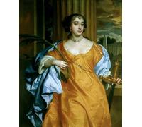PMEFGJDPE De Célèbres Tableaux Mural sur Toile Posters Décoration Barbara Villiers Duchesse en Sainte Catherine d'Alexandrie par Peter Lely Pour la Décoration de la Chambre à Coucher 60x90cm