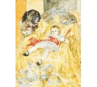 PMEFGJDPE De Célèbres Tableaux Mural sur Toile Posters Décoration Drengen Falbe par Anders Leonard Zorn Portrait Tableaux Pour la Décoration de la Chambre à Coucher 60x90cm